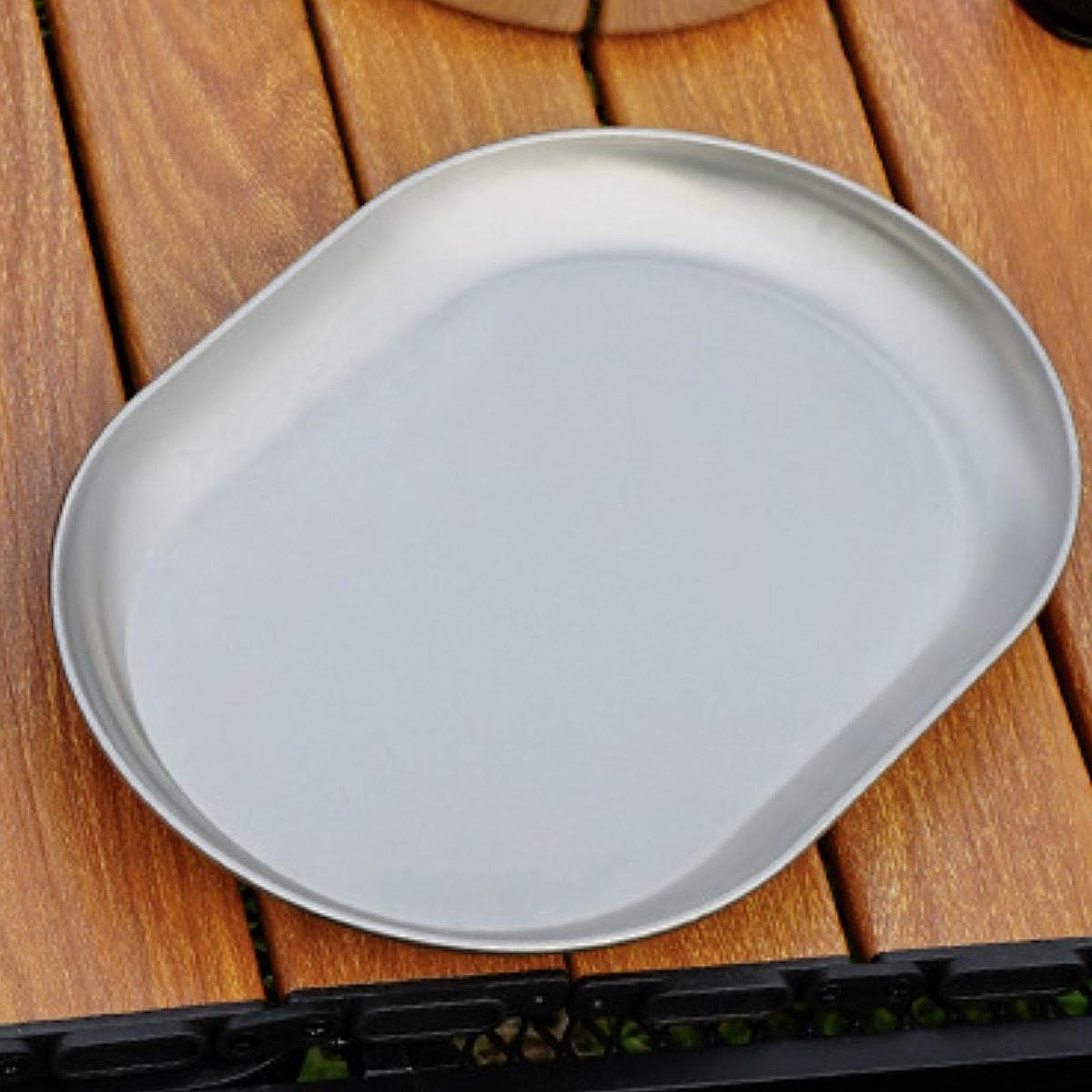 Camping Cooking Easy - Piring Makan Stainless Steel untuk Berkemah,