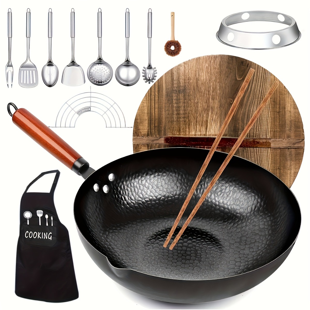 Camping Cooking Vegetables - Wajan Besi Cor 12,6 Inci Set