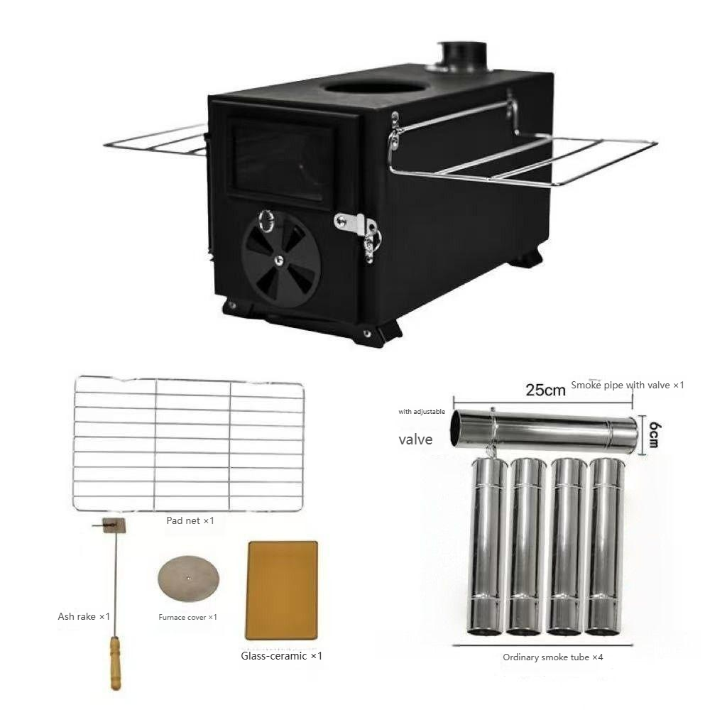 Camping Cooking Easy - Kompor Kayu Bakar Baja Karbon 2026new