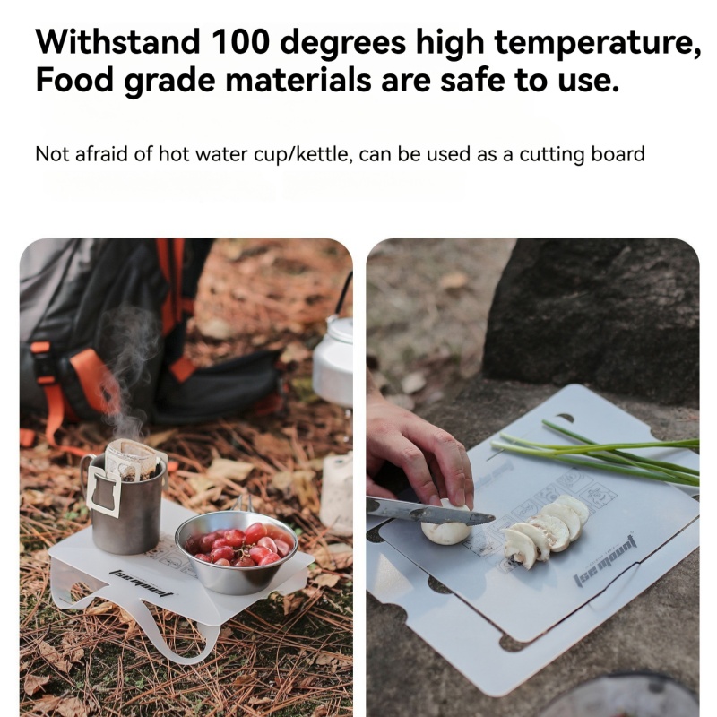 Camping Cooking Materials - Meja Lipat PP untuk Luar Ruangan,