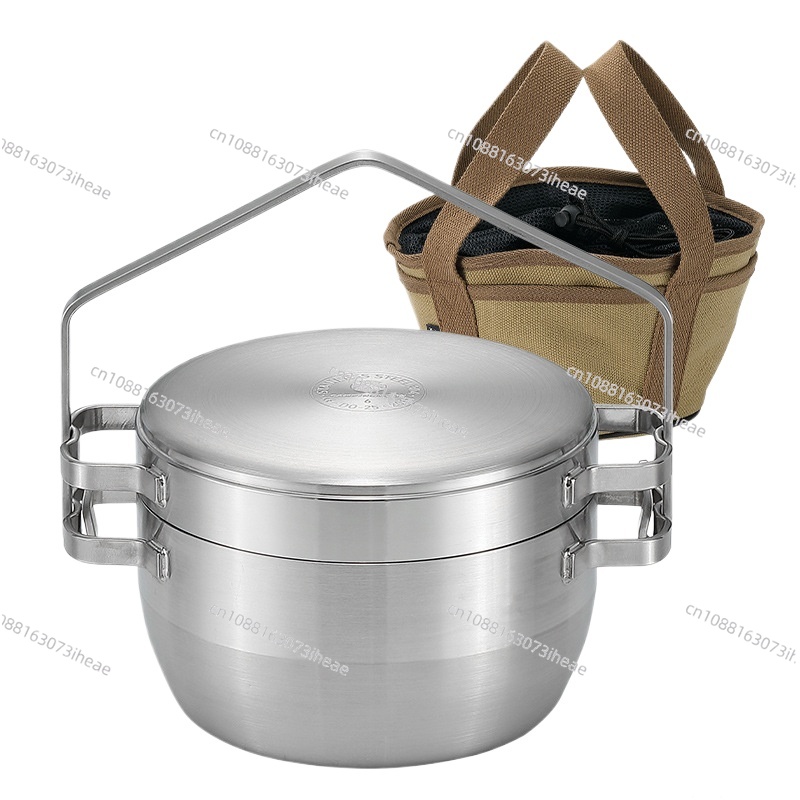 Camping Cooking Pots And Pans - Panci masak gantung luar ruangan baja