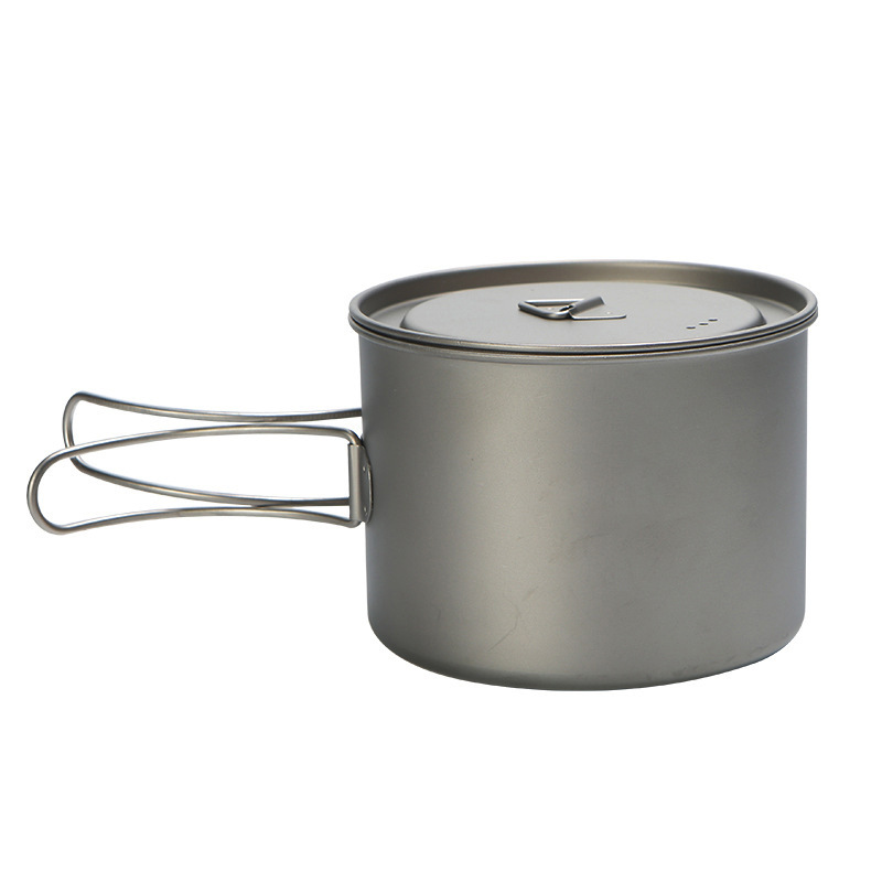 Camping Cooking Sets - Panci masak Titanium piknik luar ruangan,