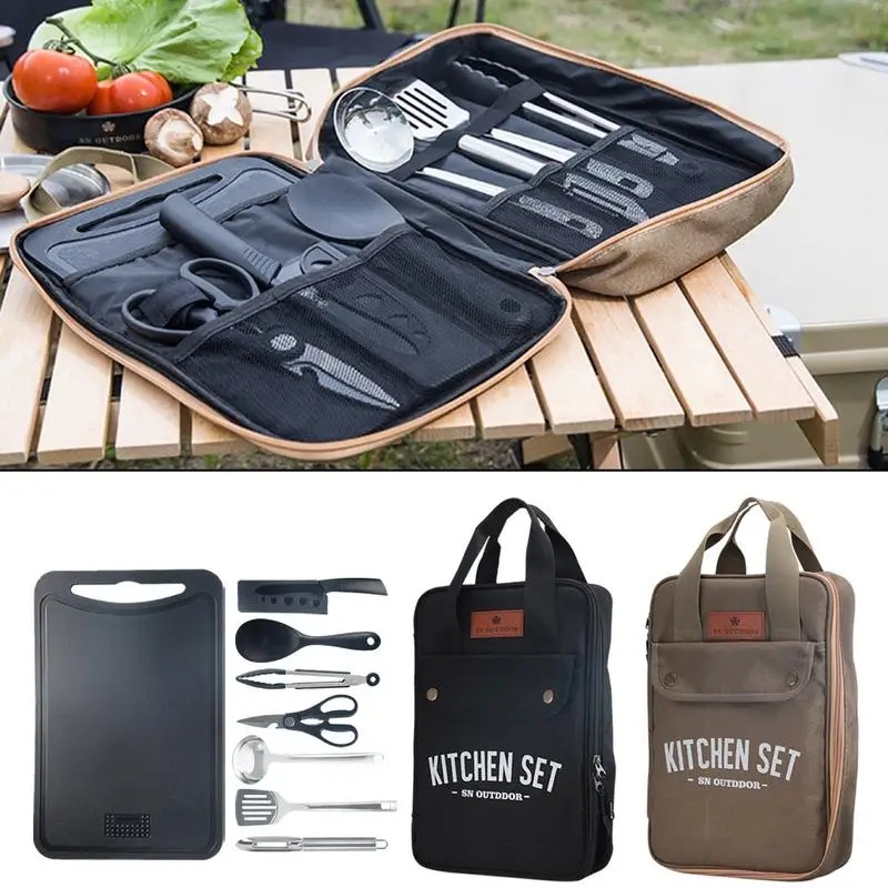 Camping Cooking Trangia - 8pcs Set Peralatan Masak Camping Portabel