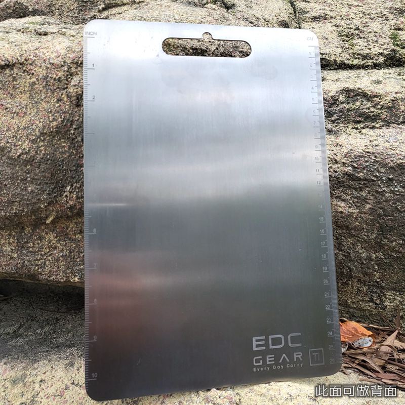 Camping Hiking Cooking - Papan Potong Paduan Titanium Tebal untuk