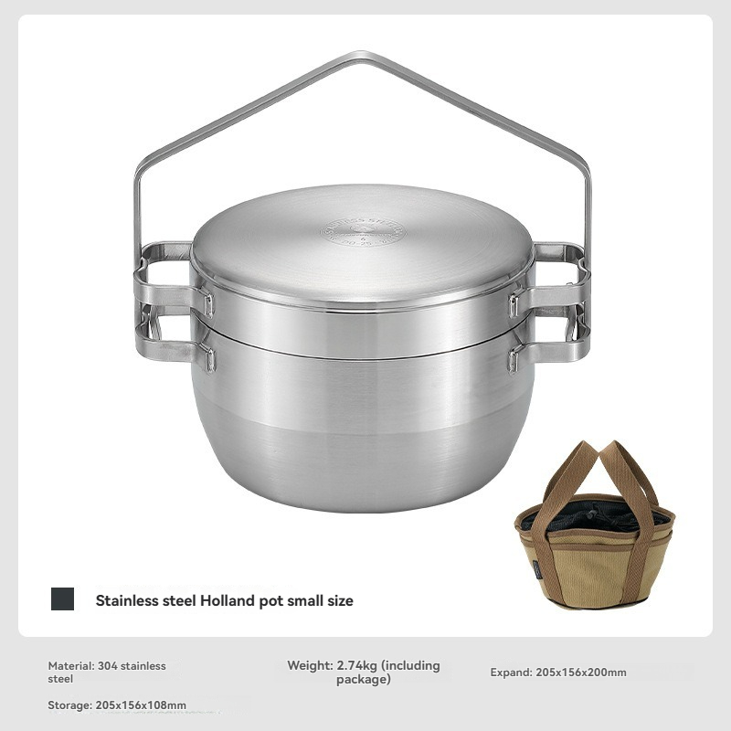 Camping Cooking Pots And Pans - Panci gantung stainless steel DO-25 yang