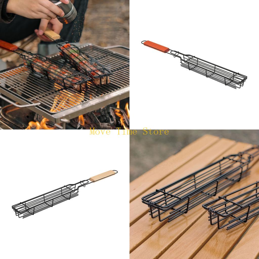 Camping Cooking Vegetables - Rak Pemanggang Jaring Besi Tipe Berat