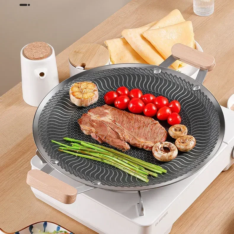 Camping Cooking Materials - Piring Panggangan Barbekyu Berkemah Luar Ruangan