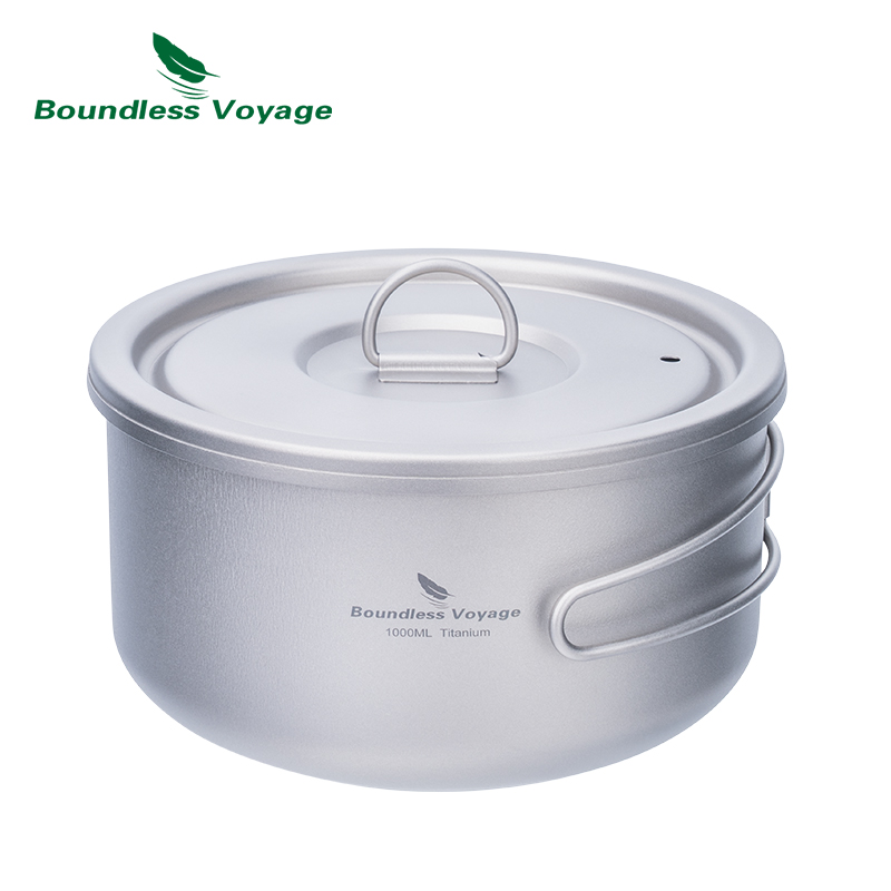 Camping Hiking Cooking - Ketel Kemah bahan Titanium tanpa batas