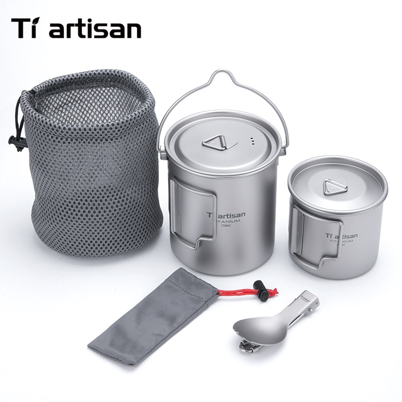 Camping Cooking Trangia - Tiartisan Set Peralatan Masak Ultralight Titanium