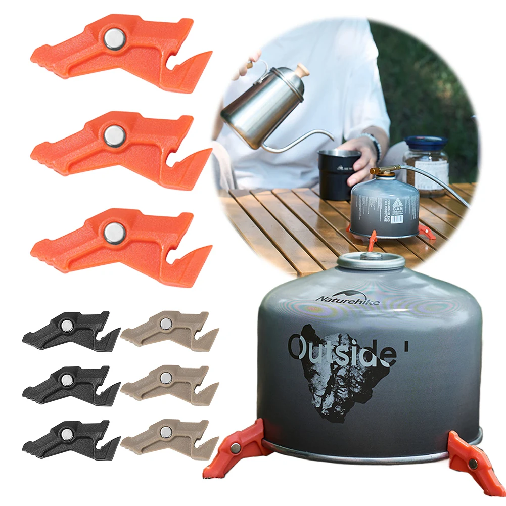 Camping Cooking Gas Stove - Braket tangki Gas Tripod magnetik, penstabil