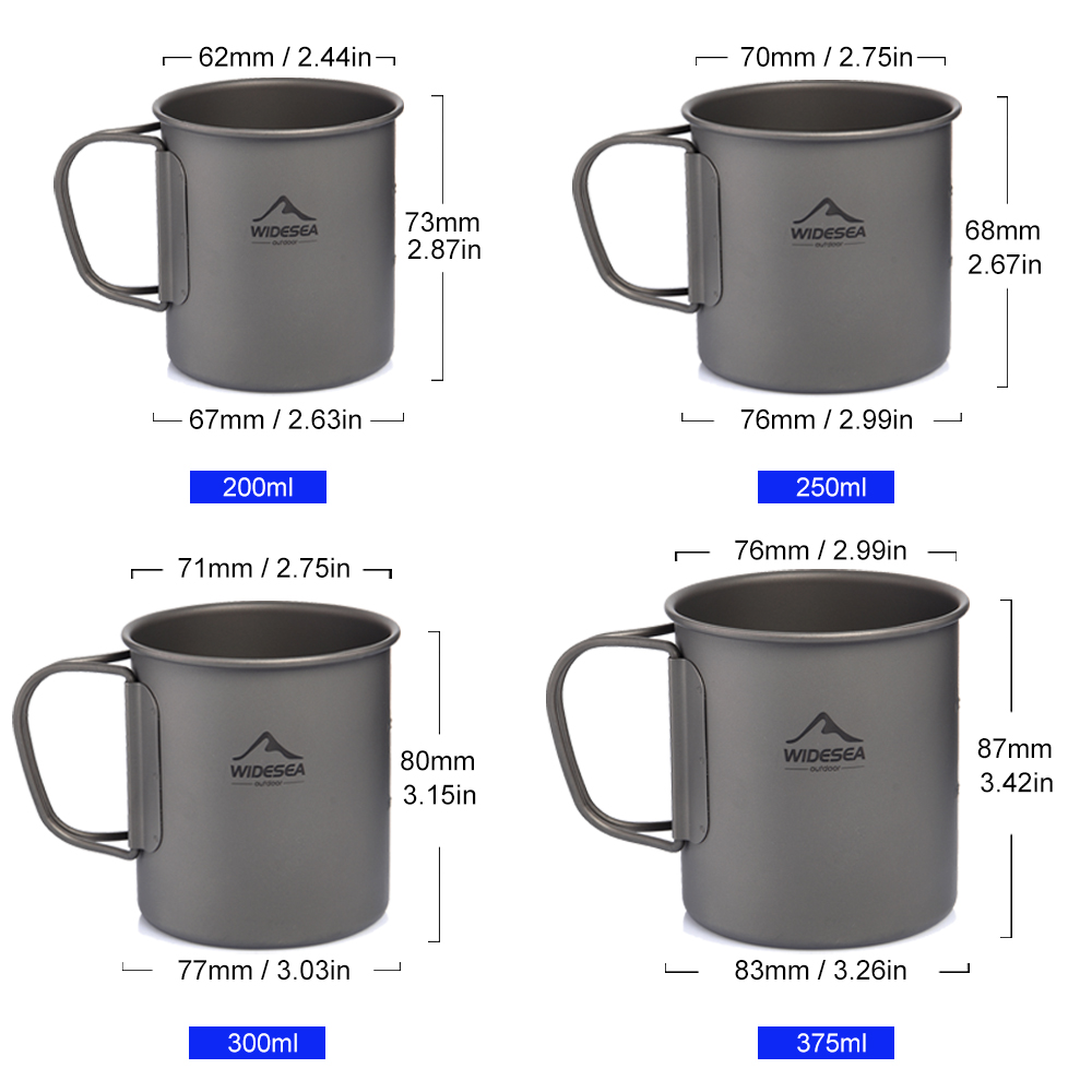 Widesea Mug Berkemah Cangkir T - Camping Cooking Trangia ulasan dan harga