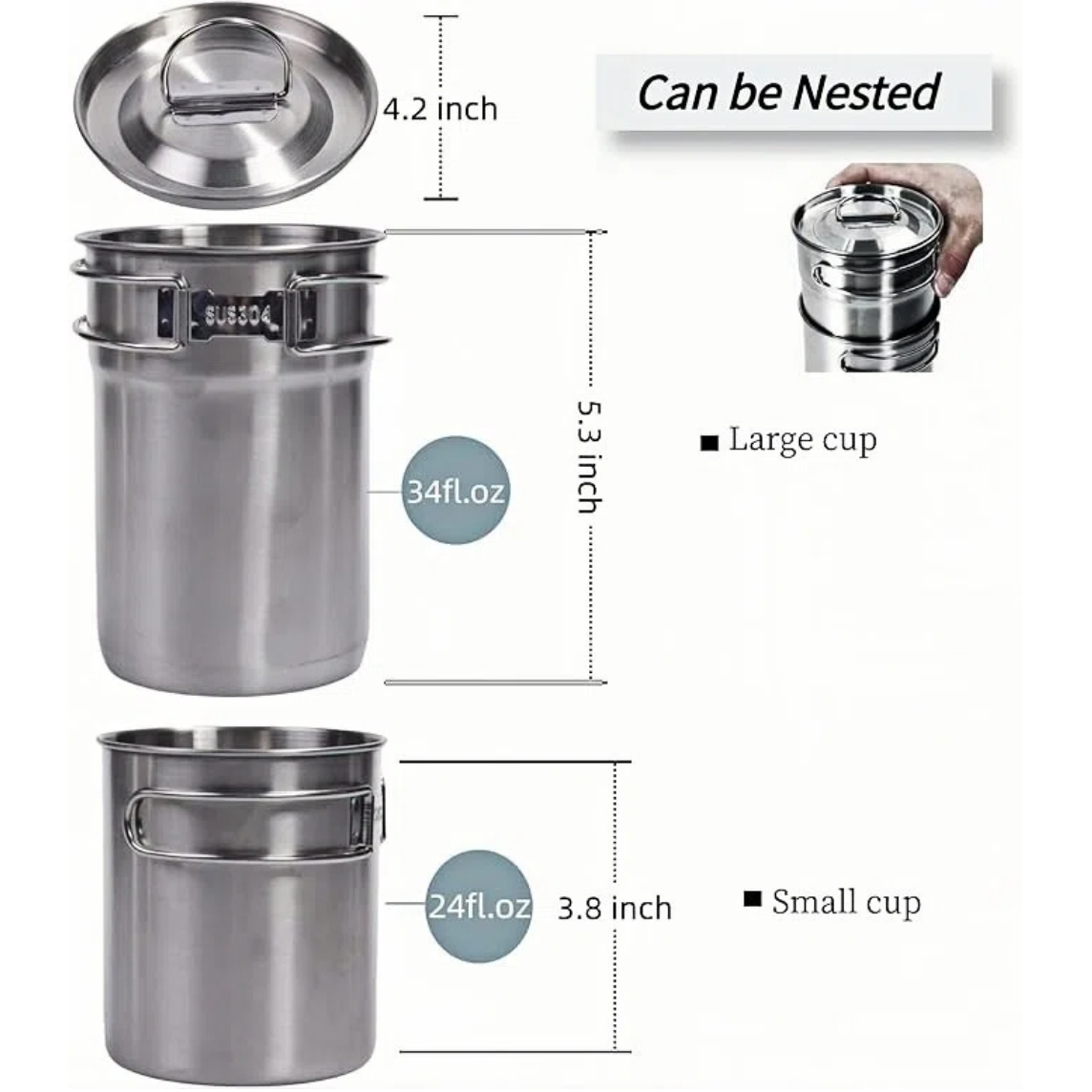Cangkir Lipat untuk Berkemah,  - Camping Hiking Cooking ulasan dan harga