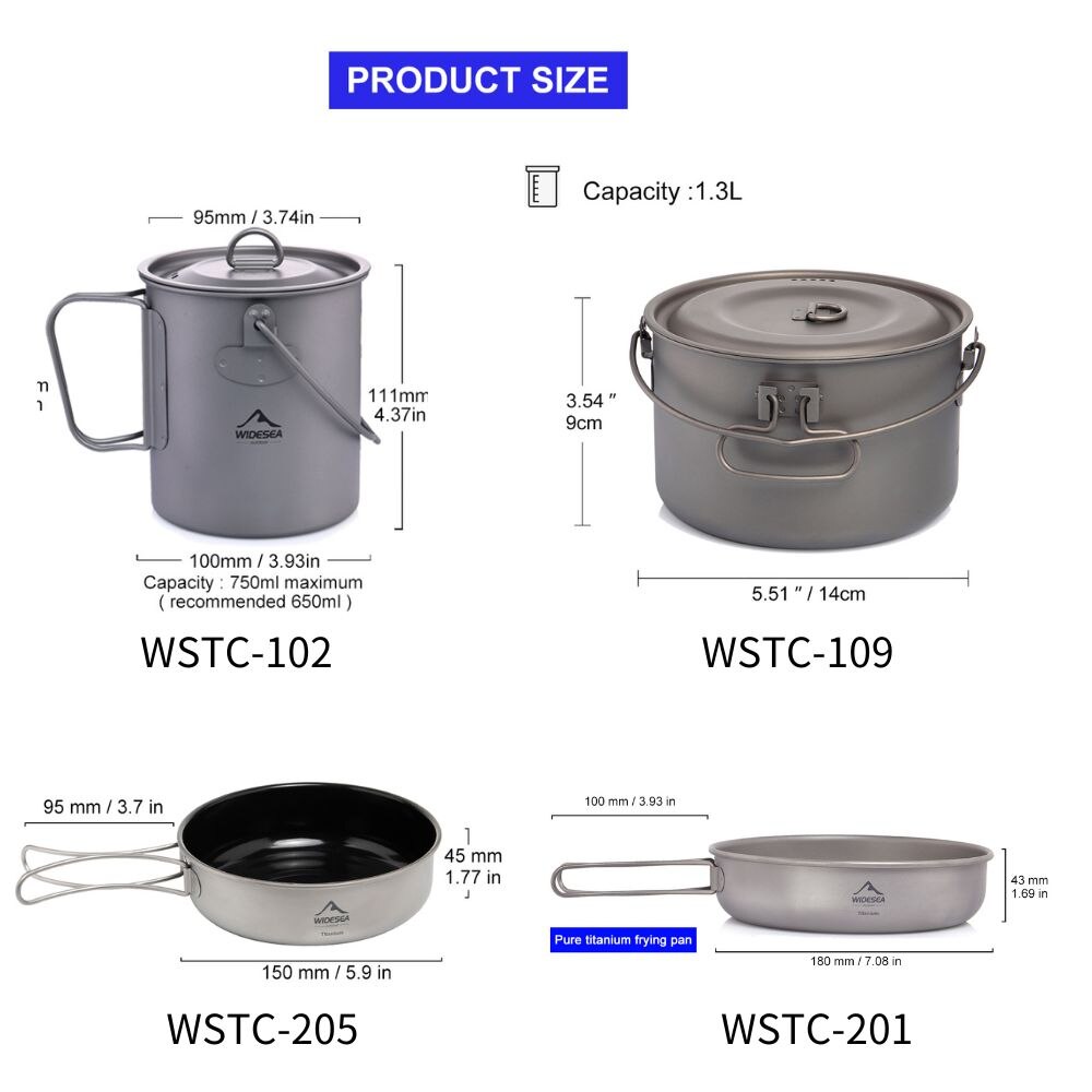 Layar Lebar peralatan makan be - Camping Cooking Pots And Pans ulasan dan harga