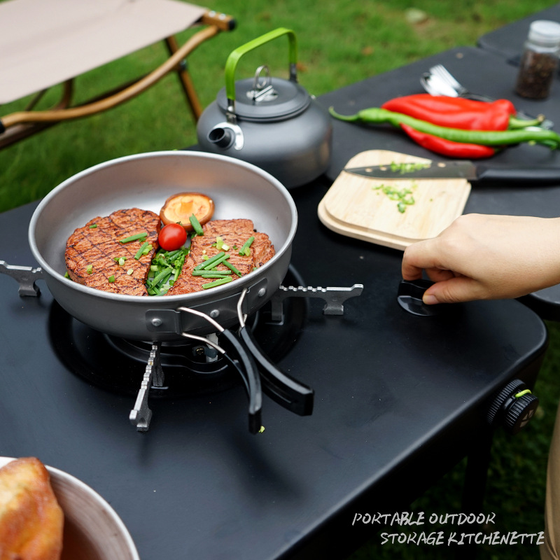 Meja Dapur Portabel untuk Berk - Camping Cooking Box ulasan dan harga