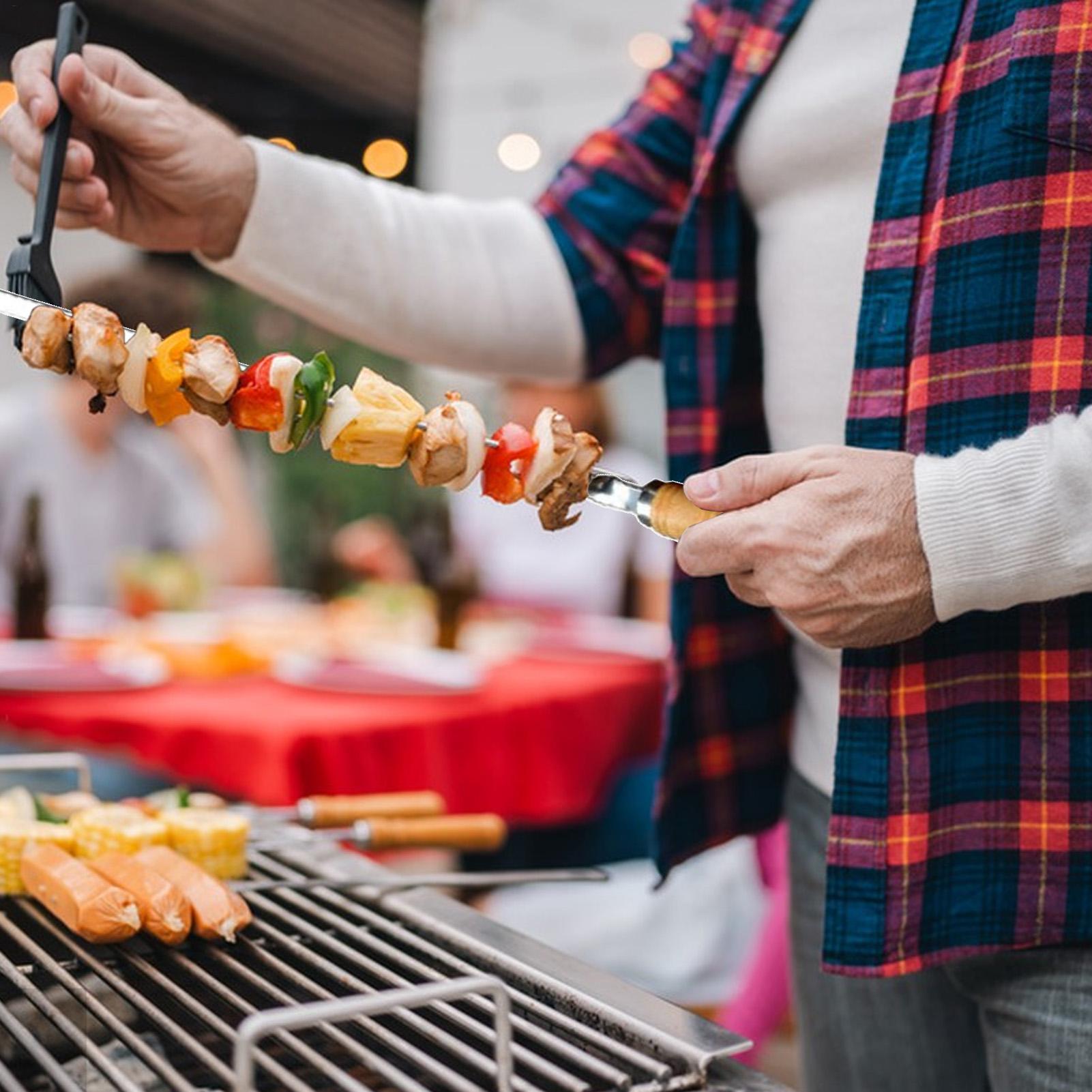 Tusuk Sate Memanggang Logam Tu - Camping Cooking Vegetables ulasan dan harga