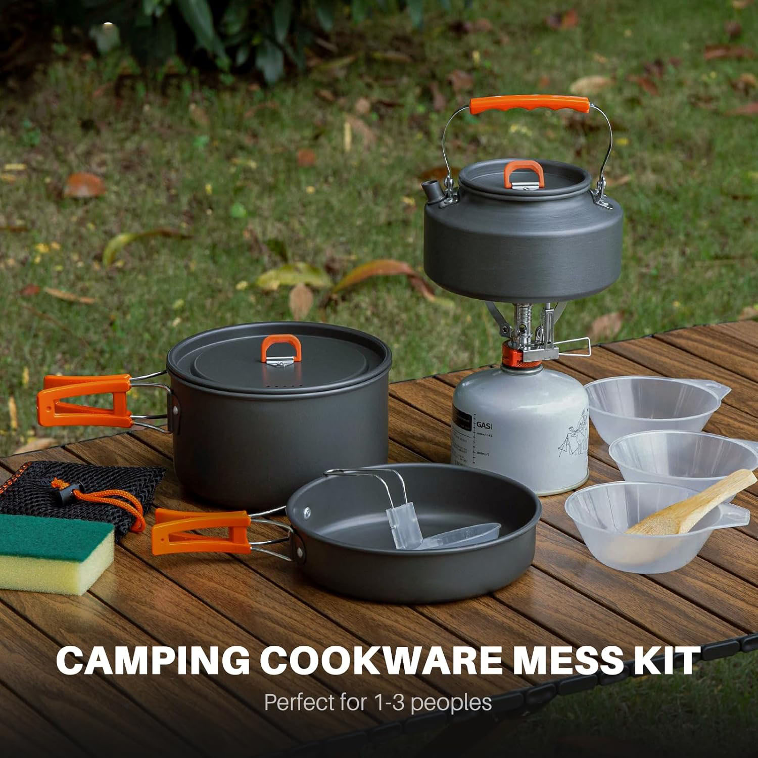 Peralatan Masak Camping Set Pa - Camping Cooking Pots And Pans ulasan dan harga