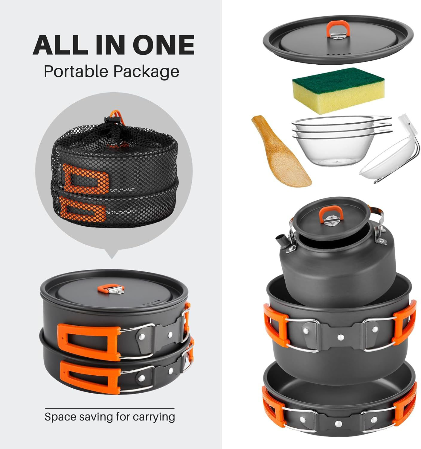 Peralatan Masak Camping Set Pa - Camping Cooking Pots And Pans ulasan dan harga