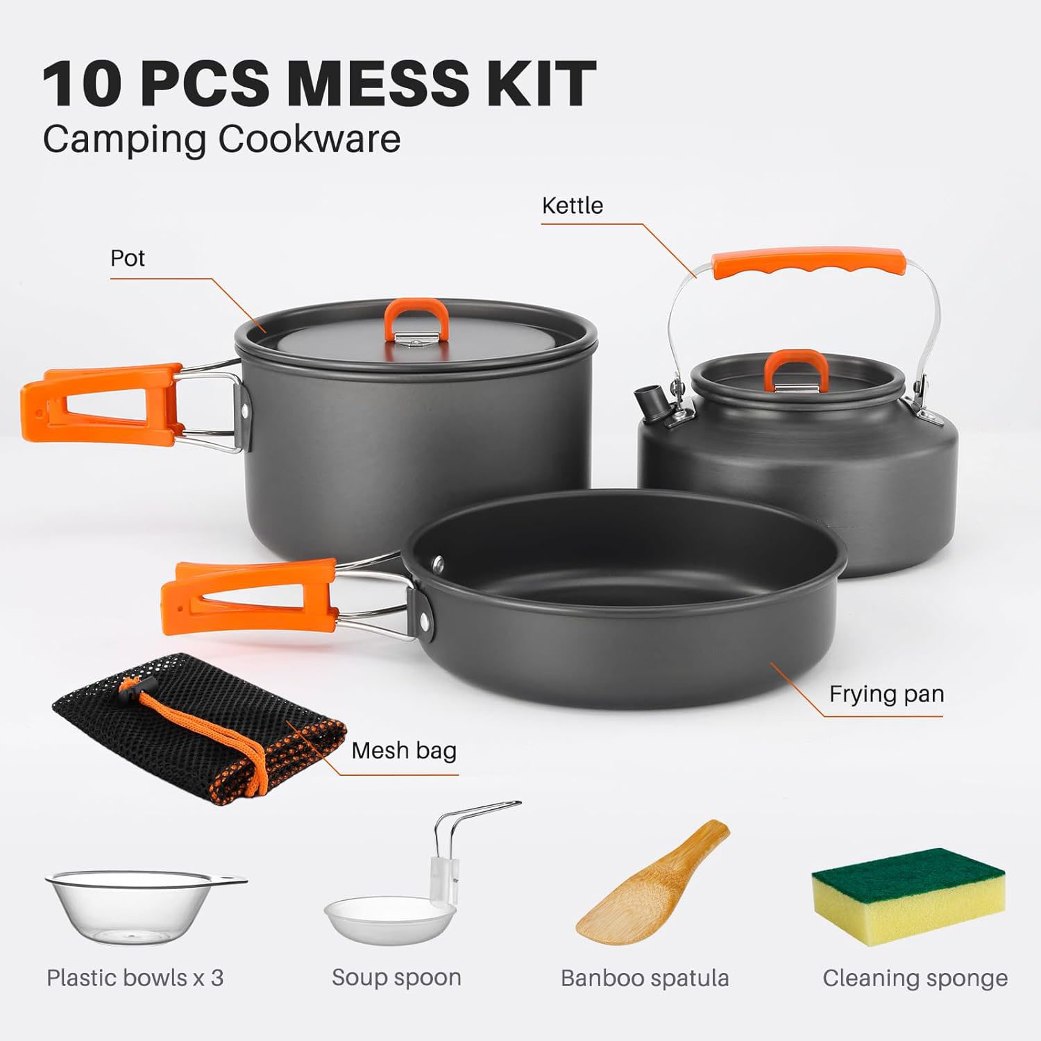 Peralatan Masak Camping Set Pa - Camping Cooking Pots And Pans ulasan dan harga