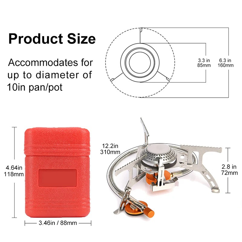 Kompor Gas berkemah portabel,  - Camping Cooking Gas Stove ulasan dan harga