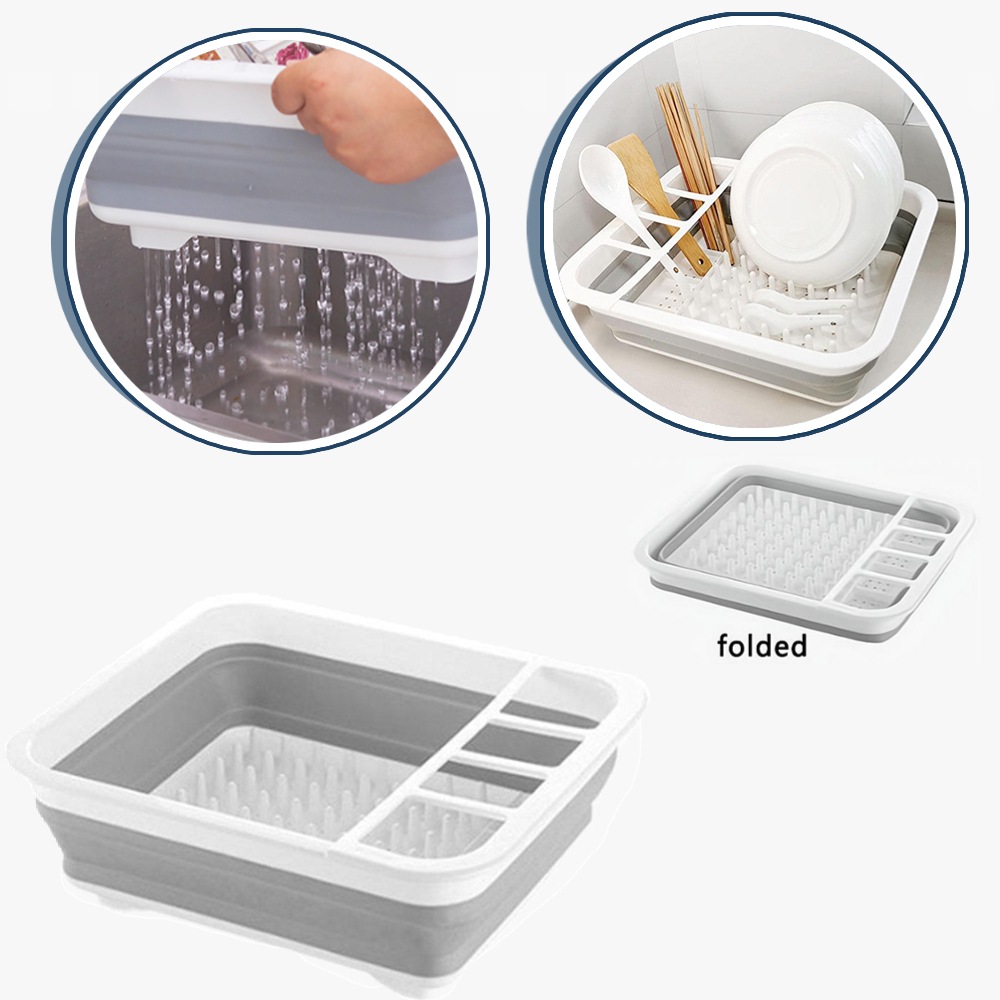 Rak Pengering Piring Lipat, Or - Camping Cooking Box ulasan dan harga