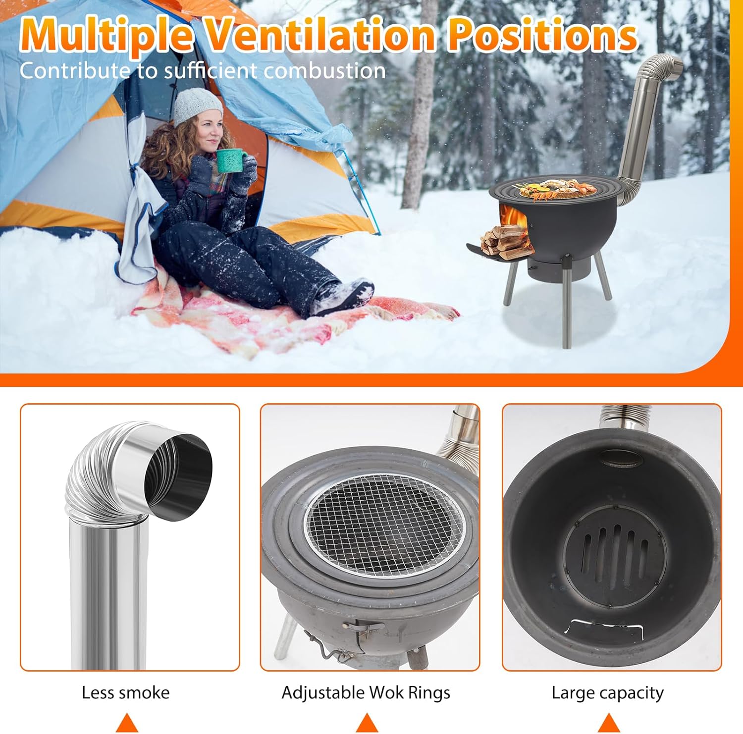 Kompor Roket Kayu Bakar Portab - Camping Hiking Cooking ulasan dan harga