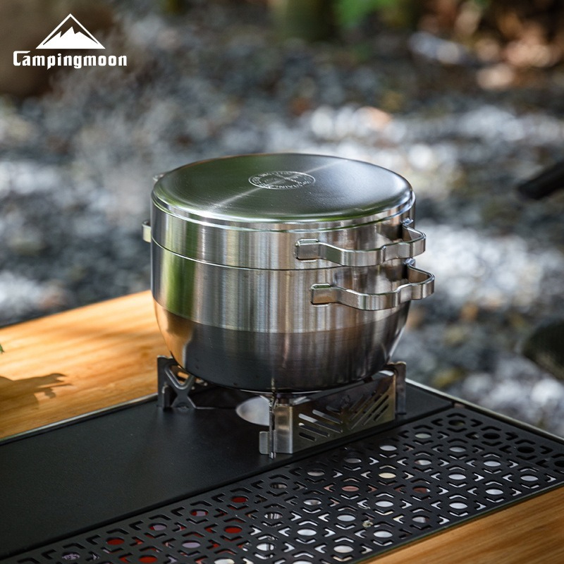 Panci gantung stainless steel  - Camping Cooking Pots And Pans ulasan dan harga