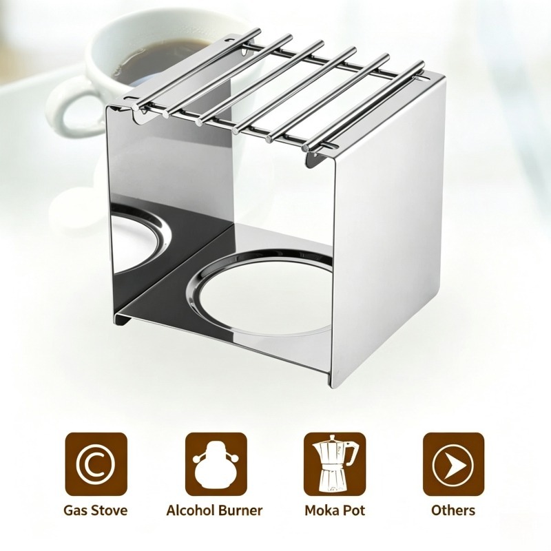 Penyangga Kompor Kopi Persegi  - Camping Hiking Cooking ulasan dan harga