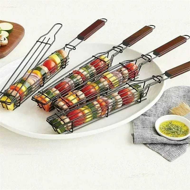 Keranjang Panggangan BBQ Porta - Camping Cooking Vegetables ulasan dan harga