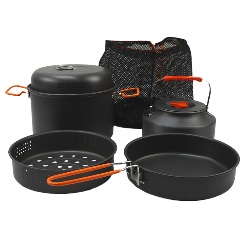 Panci masak luar ruangan, pera - Camping Cooking Pots And Pans ulasan dan harga