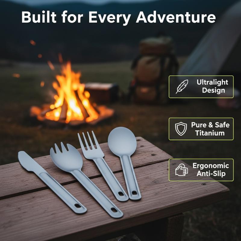 Set Sendok Titanium Portabel G - Camping Cooking Trangia ulasan dan harga