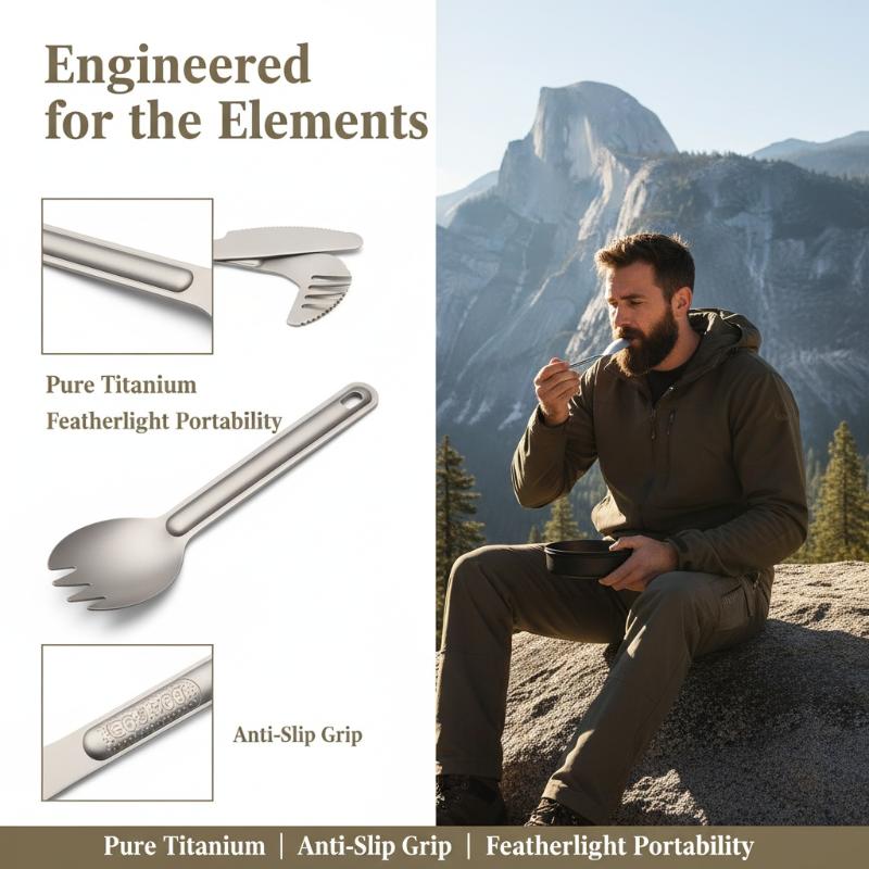 Set Sendok Titanium Portabel G - Camping Cooking Trangia ulasan dan harga