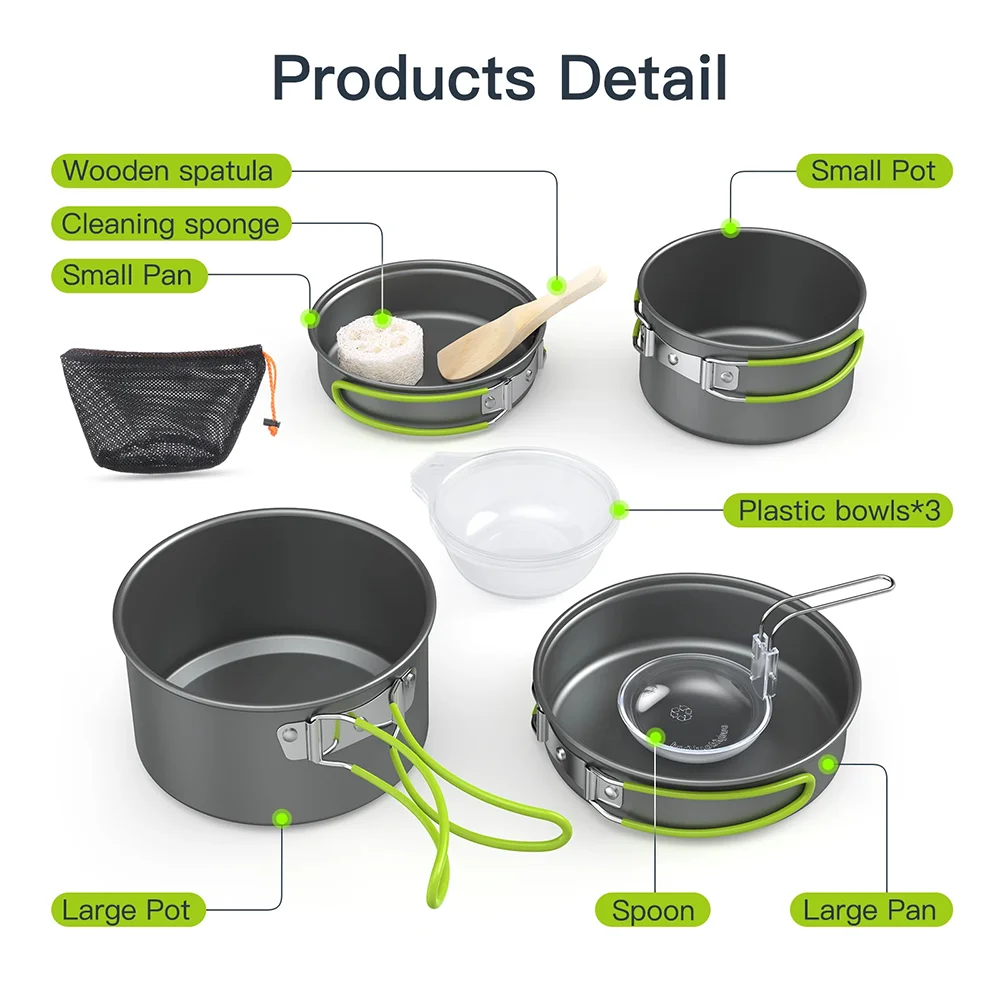 Set Peralatan Masak Outdoor un - Camping Cooking Materials ulasan dan harga