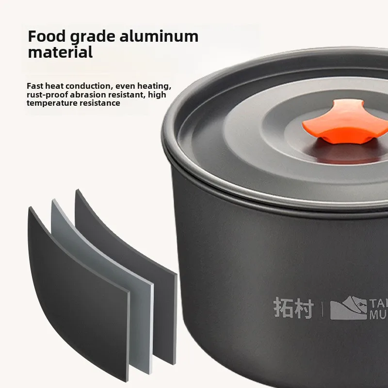 Set Peralatan Masak Camping, P - Camping Cooking Pots And Pans ulasan dan harga