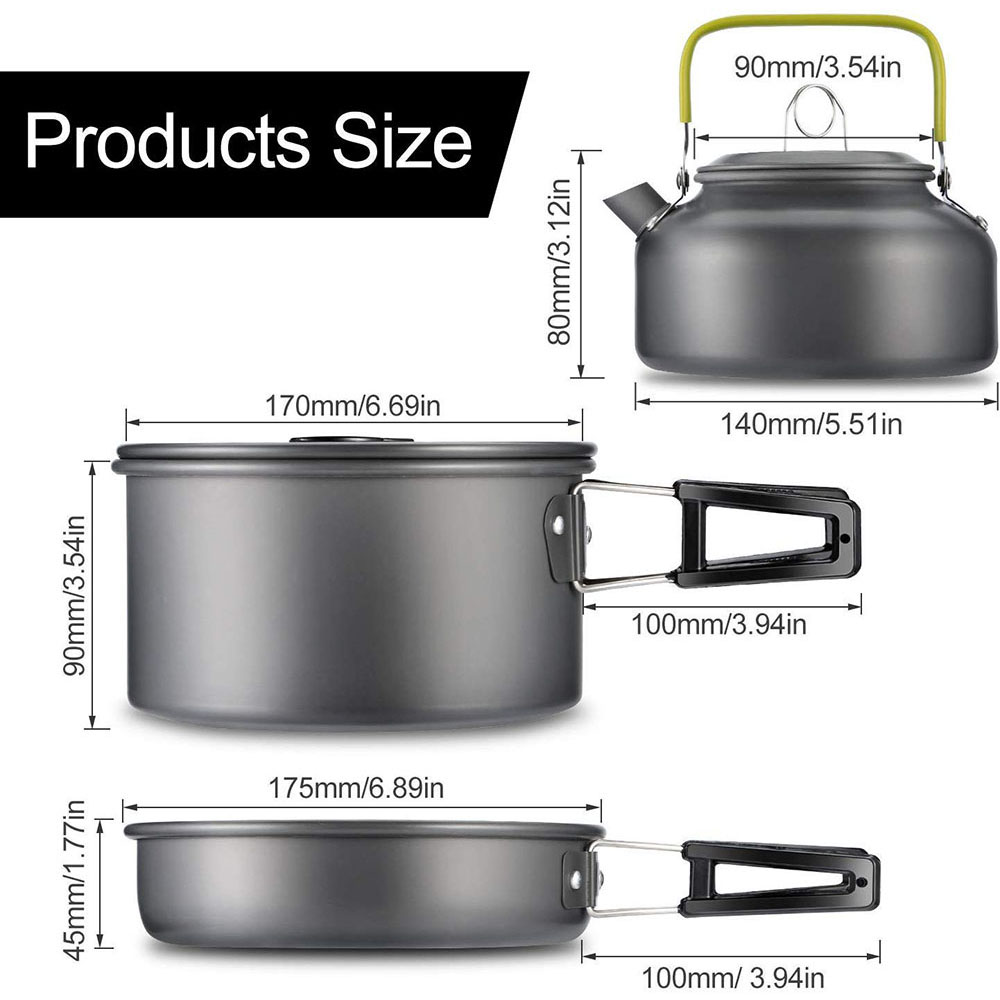 Set Peralatan Masak untuk Berk - Camping Cooking Sets ulasan dan harga