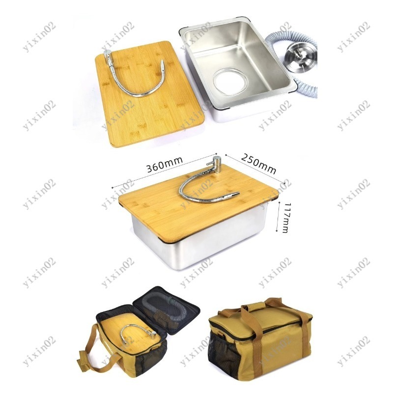 Modul Wastafel Dapur Portabel  - Camping Cooking Vegetables ulasan dan harga