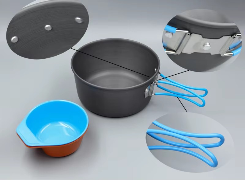 Peralatan Masak Berkemah Kit M - Camping Cooking Pots And Pans ulasan dan harga
